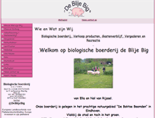 Tablet Screenshot of deblijebig.nl